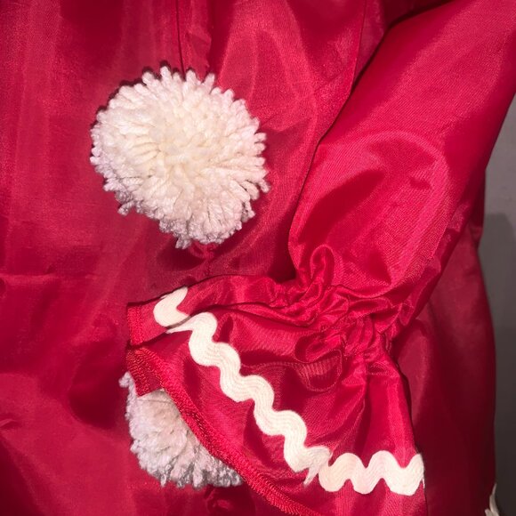 Pierrot Clown Halloween Costume vintage style cream and red NWOT - Picture 6 of 6